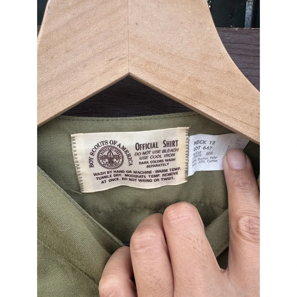 Vintage Boy Scouts Of America Youth Uniform‎ 2 Piece Set Size 12